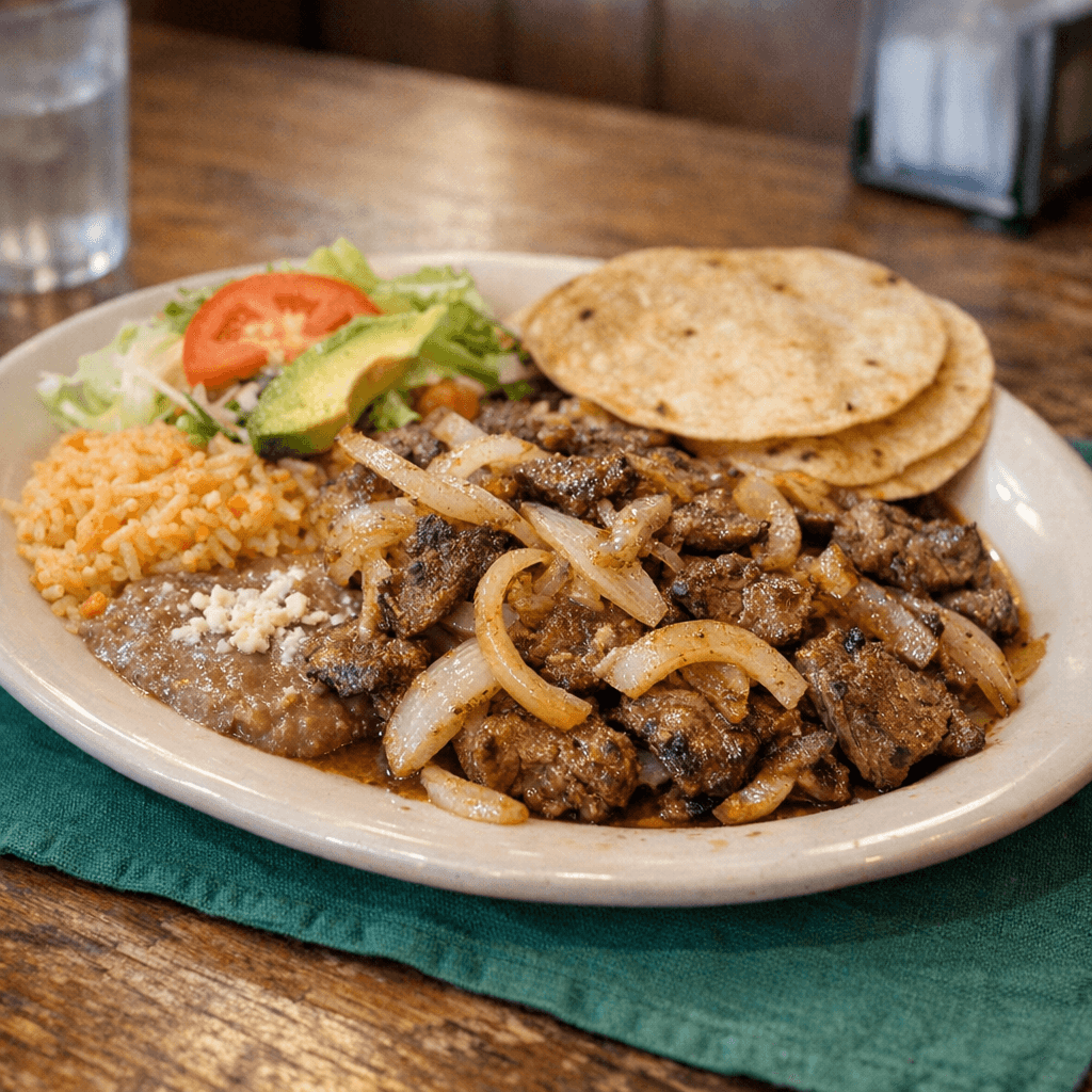 Bistec Encebollado