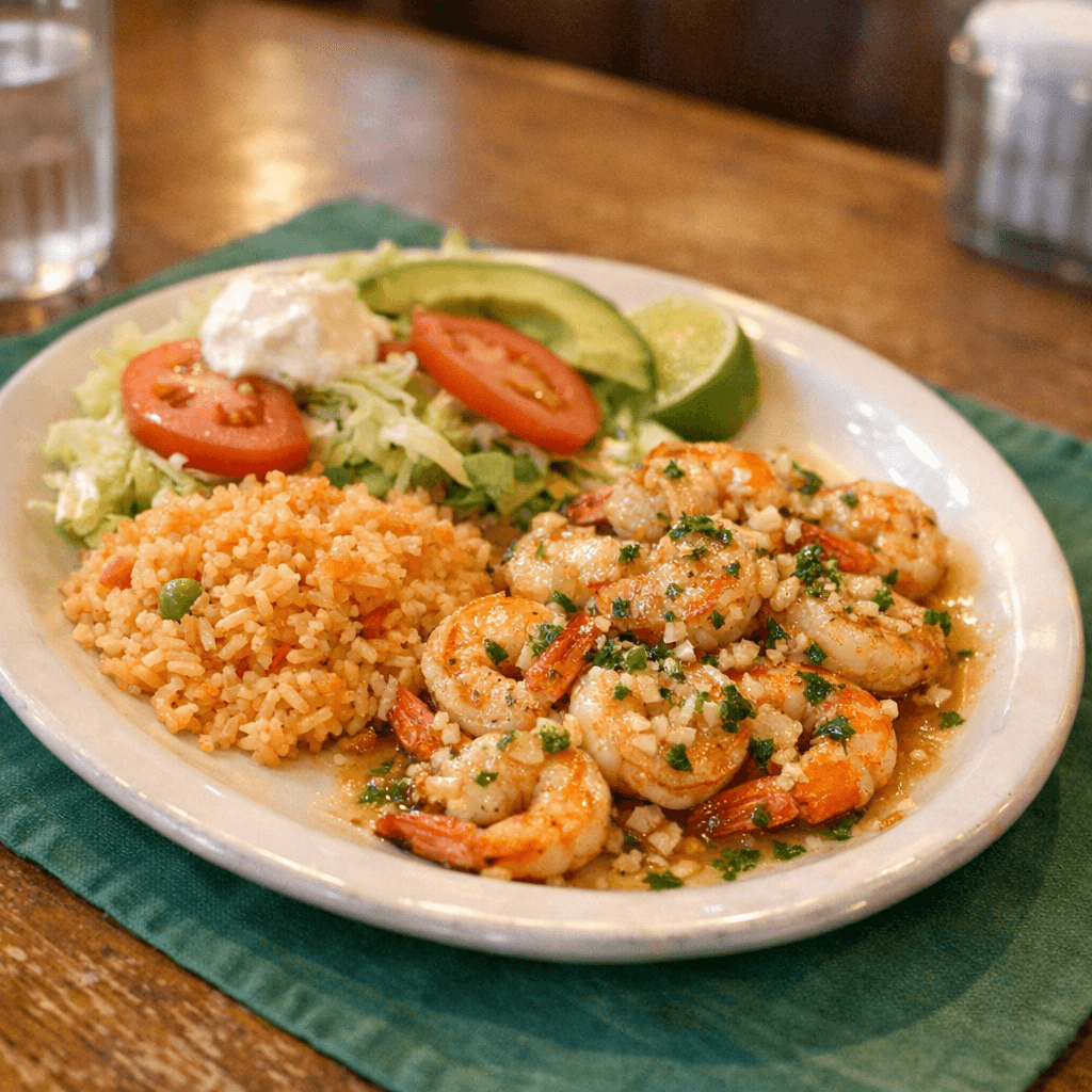 Camarones Al Mojo De Ajo